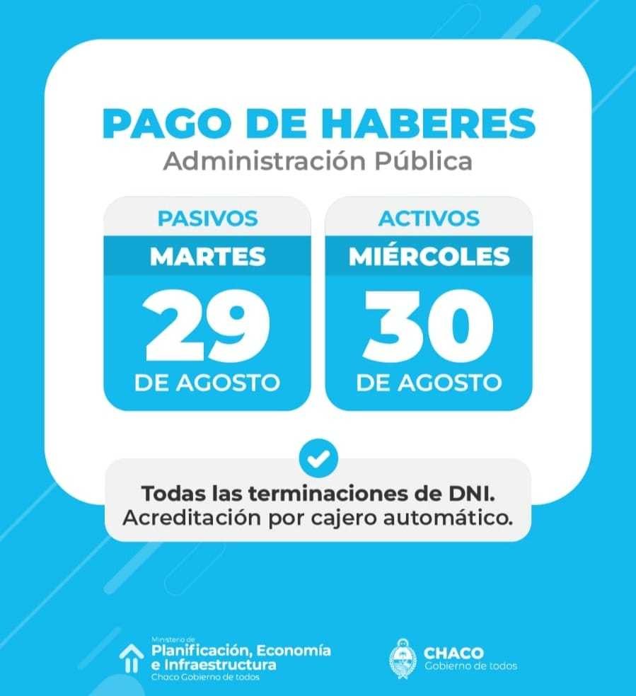 El cronograma de pago de haberes a la administraci n p blica