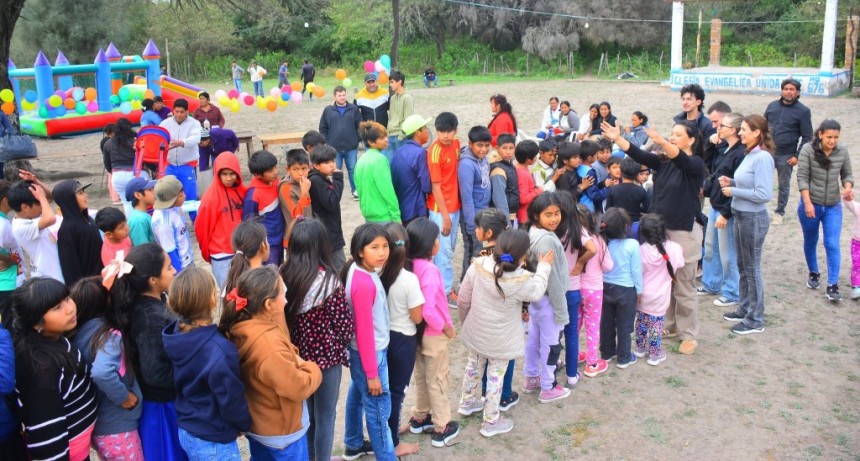 Inicio del Mes de las Infancias en el paraje 