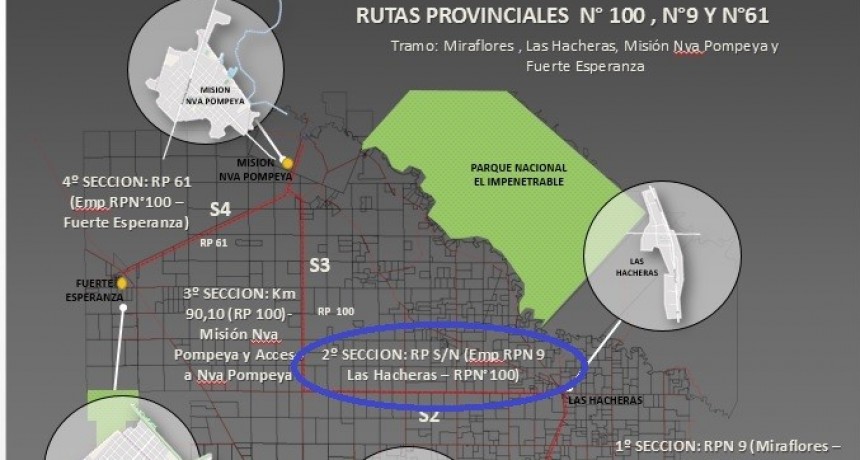 Ruta del Impenetrable: se adjudic&oacute; el segundo tramo entre Las Hacheras y las 4 Bocas