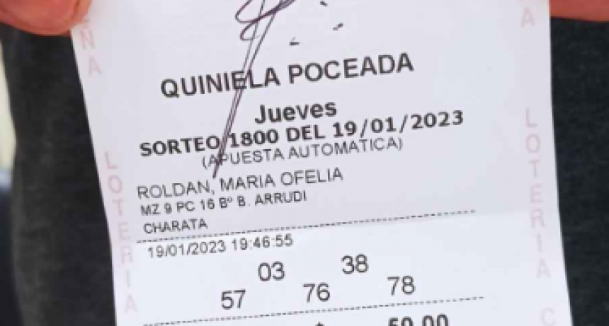 Un docente de Charata gan&oacute; $20 millones en la Poceada Chaque&ntilde;a