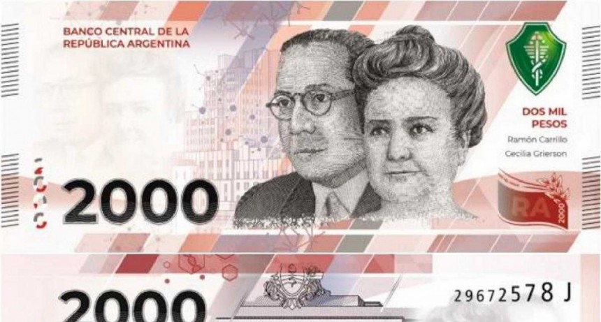 La primera m&eacute;dica y el primer ministro de Salud de Argentina ser&aacute;n homenajeados en el billete de 2.000 pesos