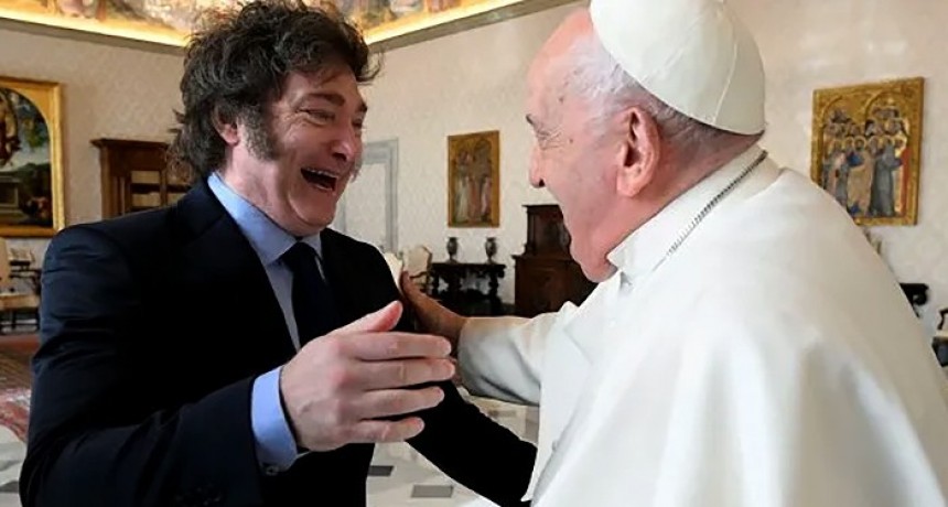 Javier Milei y el papa Francisco se reunieron a solas por m&aacute;s de una hora en el Vaticano
