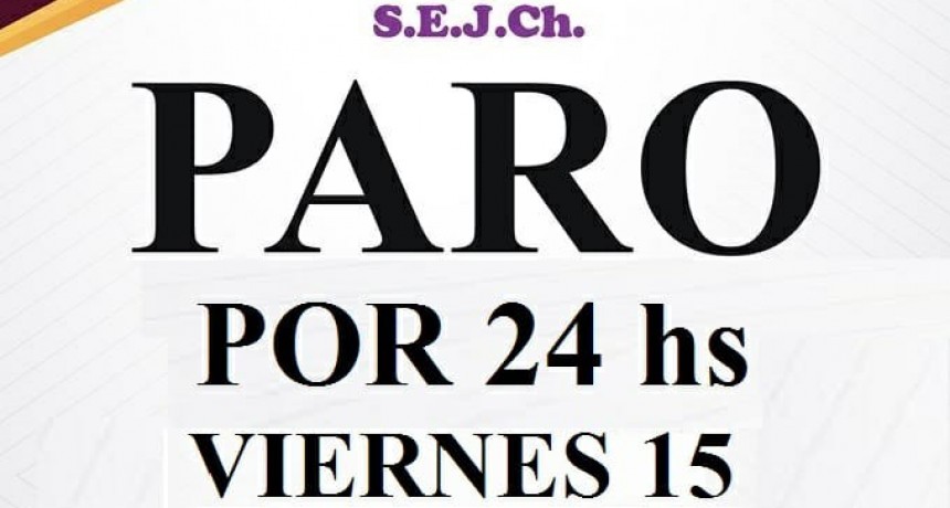 Judiciales paran este viernes 15