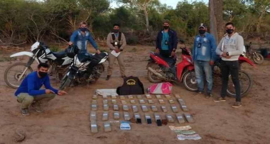 Incautan 32 kilos de marihuana en un operativo en el Impenetrable: hay tres detenidos