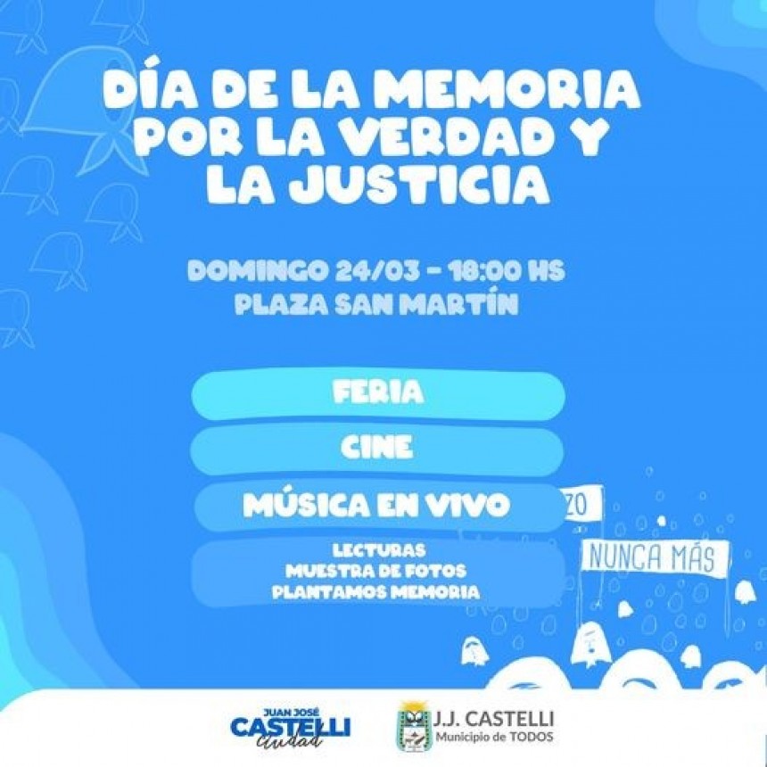 Actividades para este 24 de marzo: D&iacute;a de la Memoria por la Verdad y la Justicia