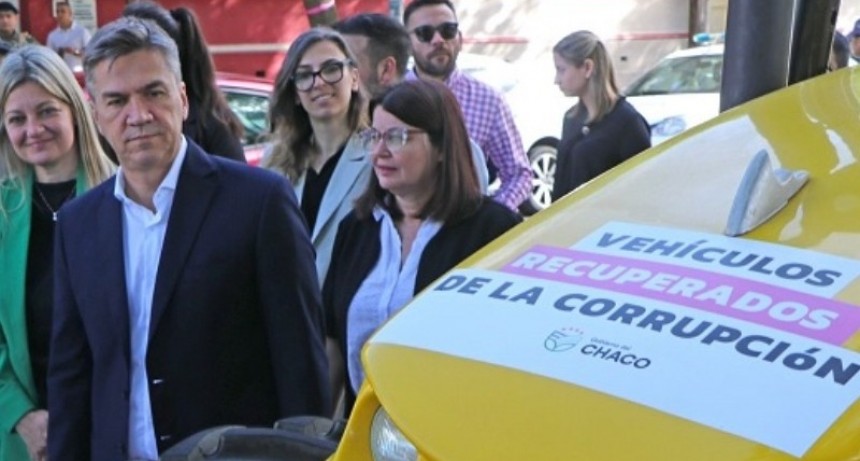 El gobernador Zdero present&oacute; veh&iacute;culos &ldquo;recuperados de la corrupci&oacute;n&rdquo;