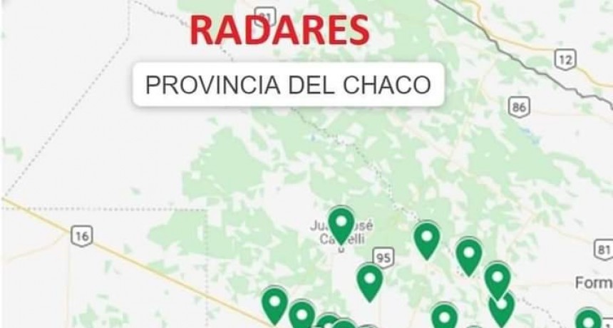 Gran despliegue de radares en distintos puntos del departamento G&uuml;emes