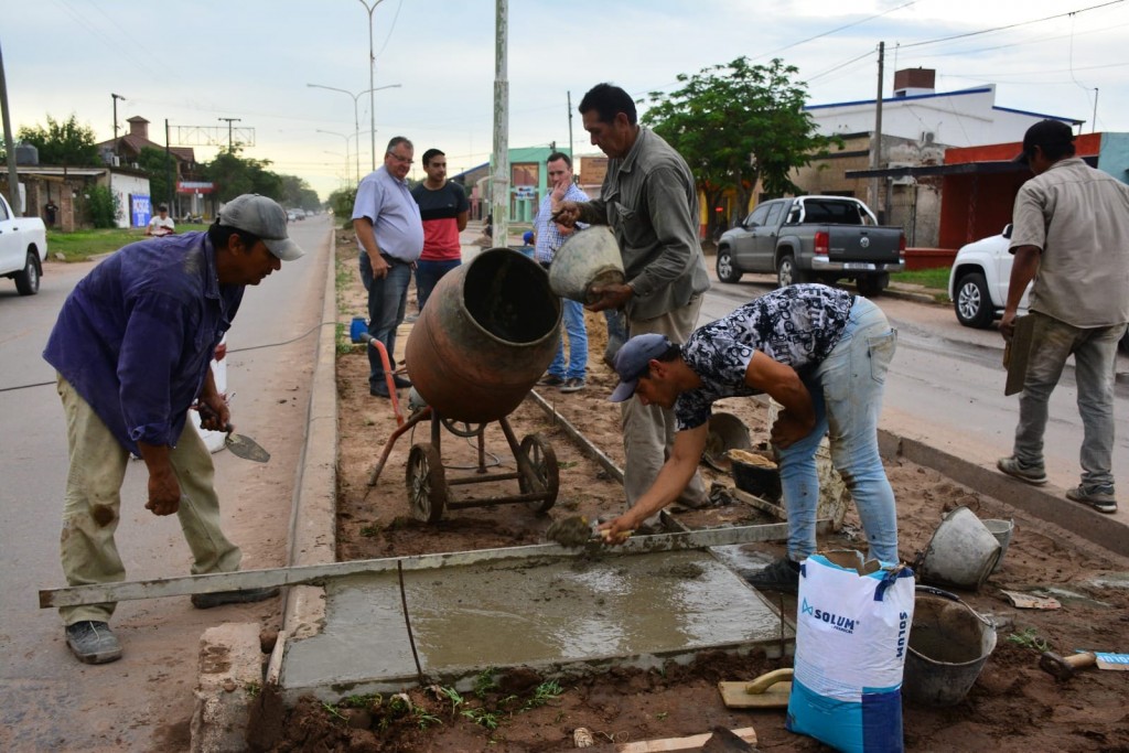 Avanzan las obras en los bulevares de la zona norte de la ciudad 