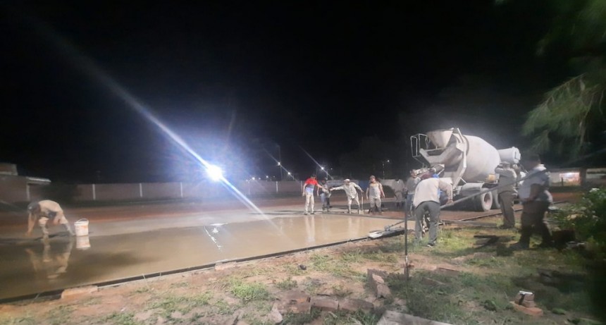 El Municipio y Vialidad colaboran con la ejecuci&oacute;n del play&oacute;n deportivo del club Sportivo Cultural