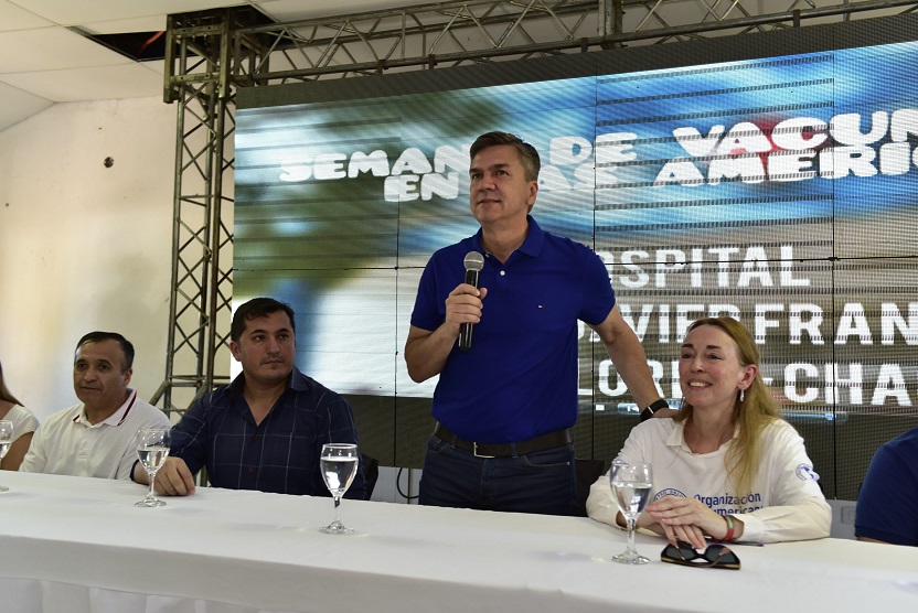 Realizaron el cierre de la Semana de Vacunación en las Américas, en el Polideportivo de Miraflores