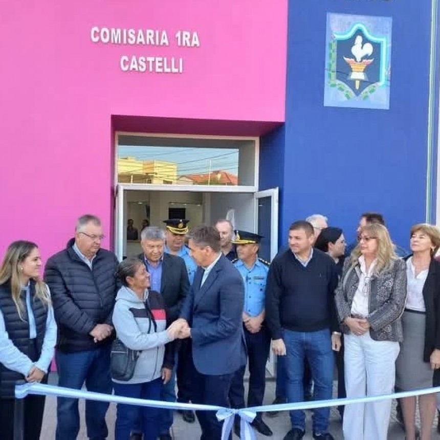 Inauguraron refacci&oacute;n de la comisar&iacute;a primera de Castelli