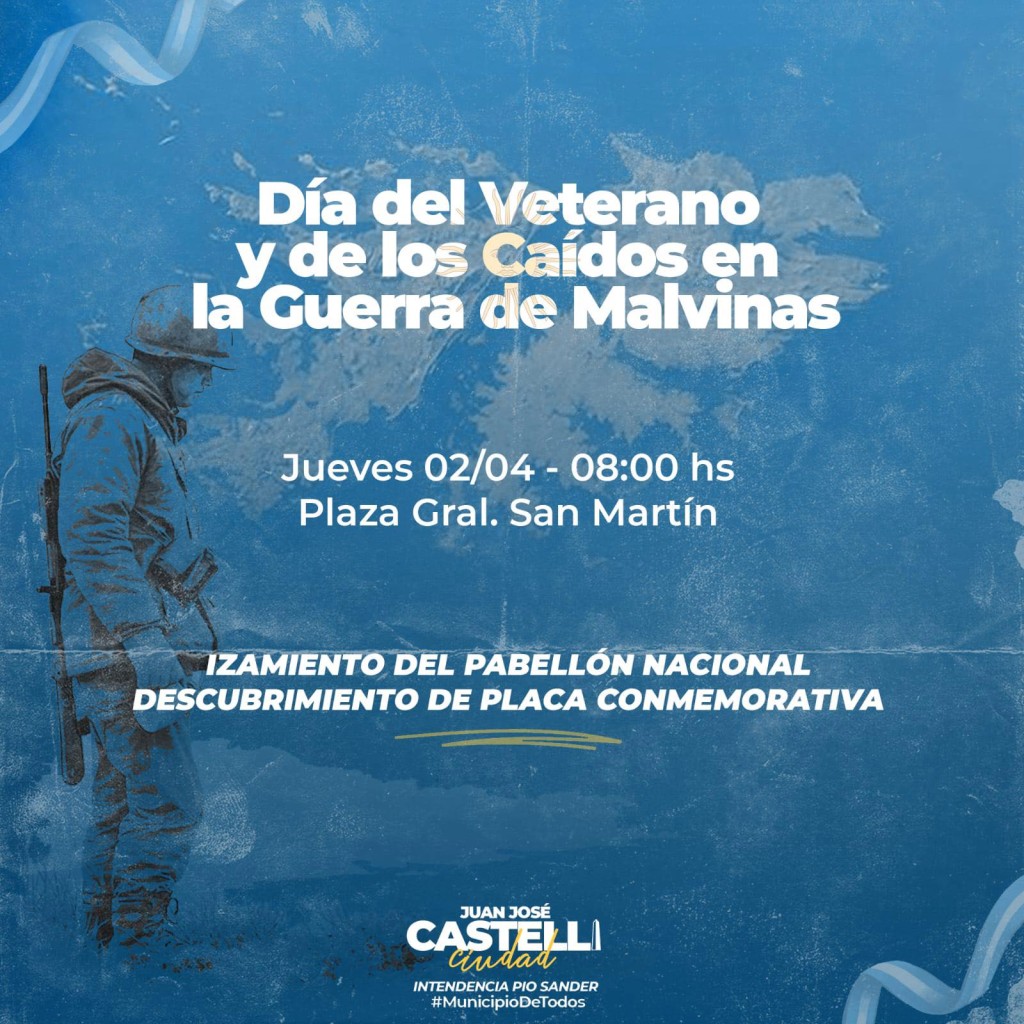 Actividades en Memoria y Homenaje a los Veterano y de los Ca&iacute;dos en la Guerra de Malvinas