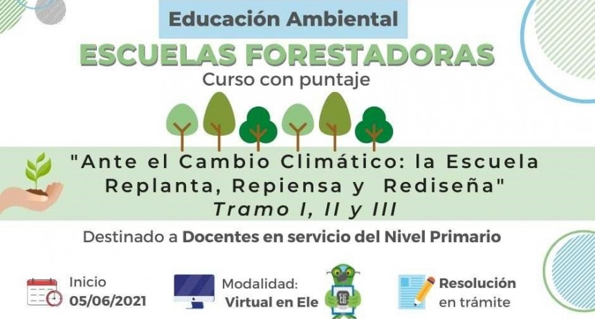 Curso con puntaje para docentes sobre el rol de las escuelas ante el cambio clim&aacute;tico
