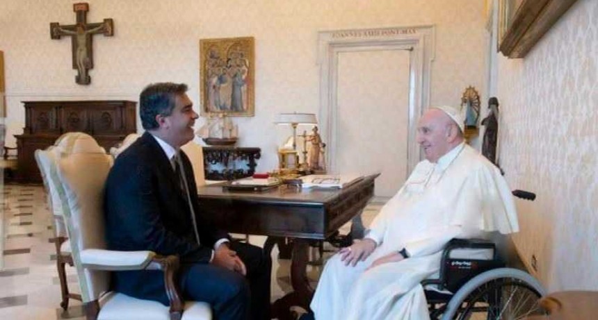 Capitanich con el Papa Francisco: "Tenemos que valorar su figura, que supera a creyentes y no creyentes&rdquo;