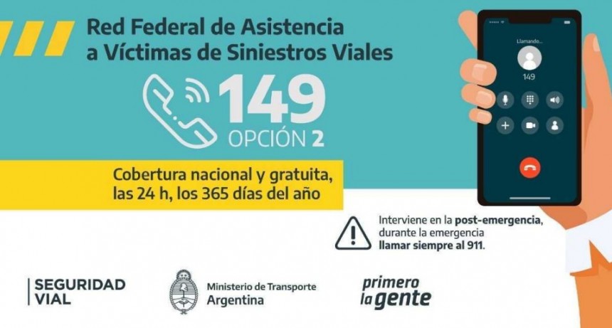 L&iacute;nea 149 opci&oacute;n 2: &iquest;C&oacute;mo funciona la Red Federal de Asistencia a V&iacute;ctimas de Siniestros Viales?