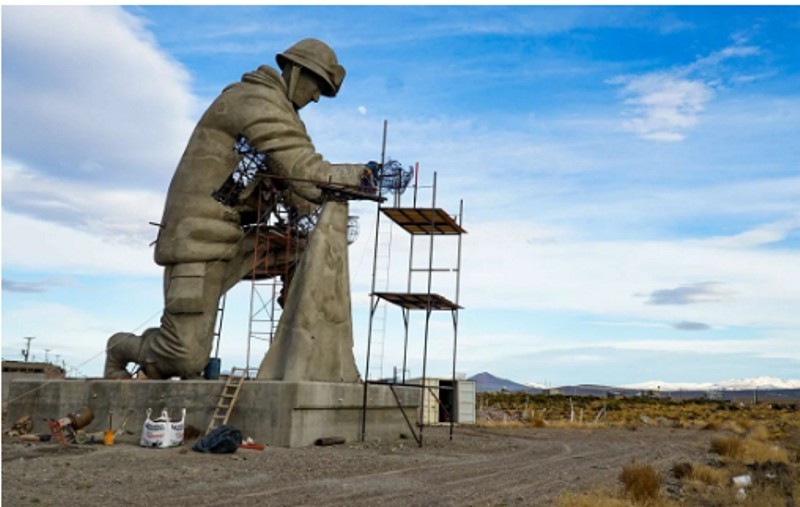 El monumento más grande que homenajea a los soldados argentinos de Malvinas se inaugurará en la Patagonia