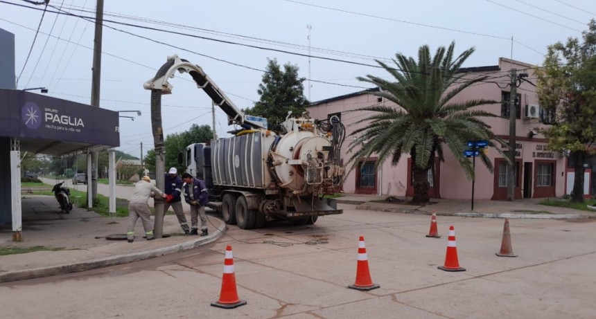 SAMEEP realiz&oacute; trabajos de limpieza y mantenimiento de la red cloacal