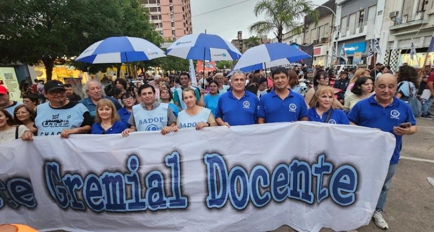 El Frente Gremial Docente adhiere al paro nacional del jueves