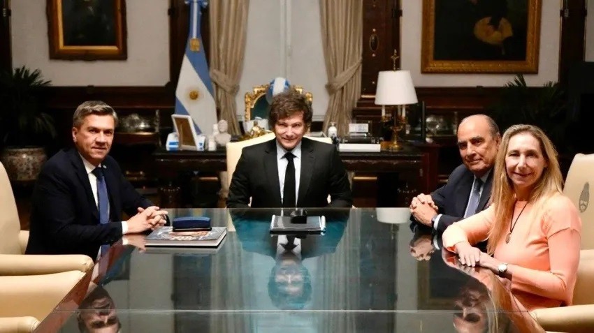 Leandro Zdero fue recibido por Milei en la Casa Rosada