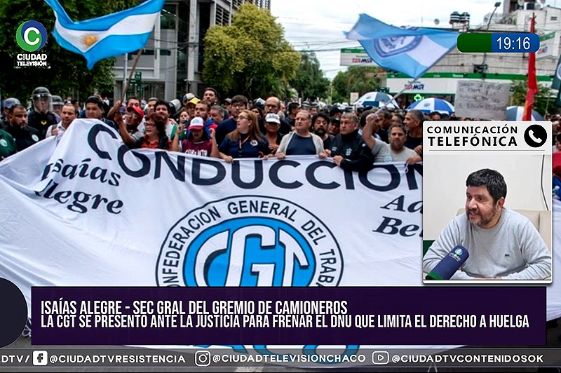 Isaías Alegre: “Lo único que falta es que empiecen a meter presos o hagan desaparecer dirigentes sindicales”