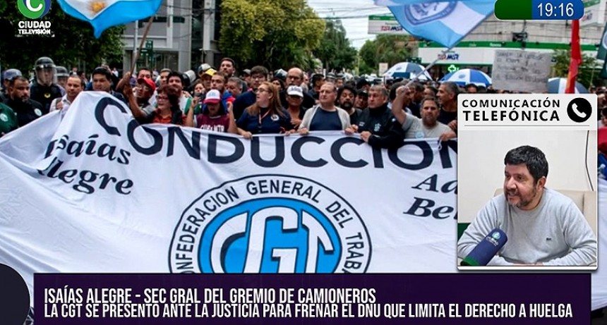 Isa&iacute;as Alegre: &ldquo;Lo &uacute;nico que falta es que empiecen a meter presos o hagan desaparecer dirigentes sindicales&rdquo;