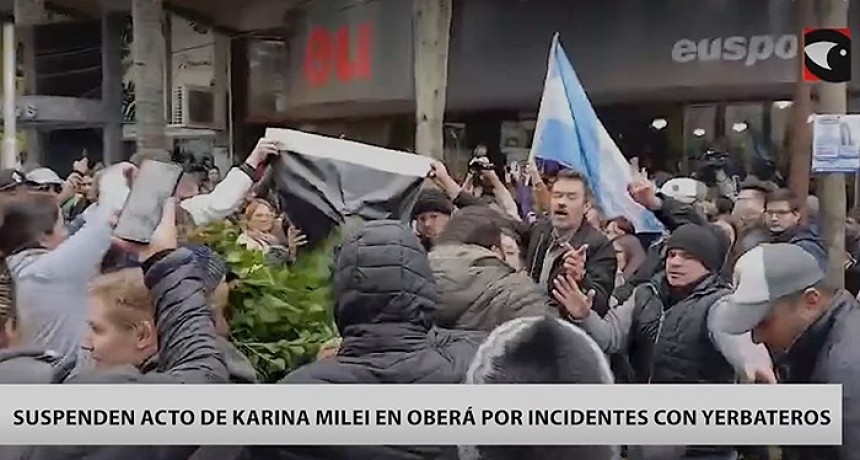 Karina Milei y Martín Menem fueron abucheados en Misiones en plena recorrida partidaria
