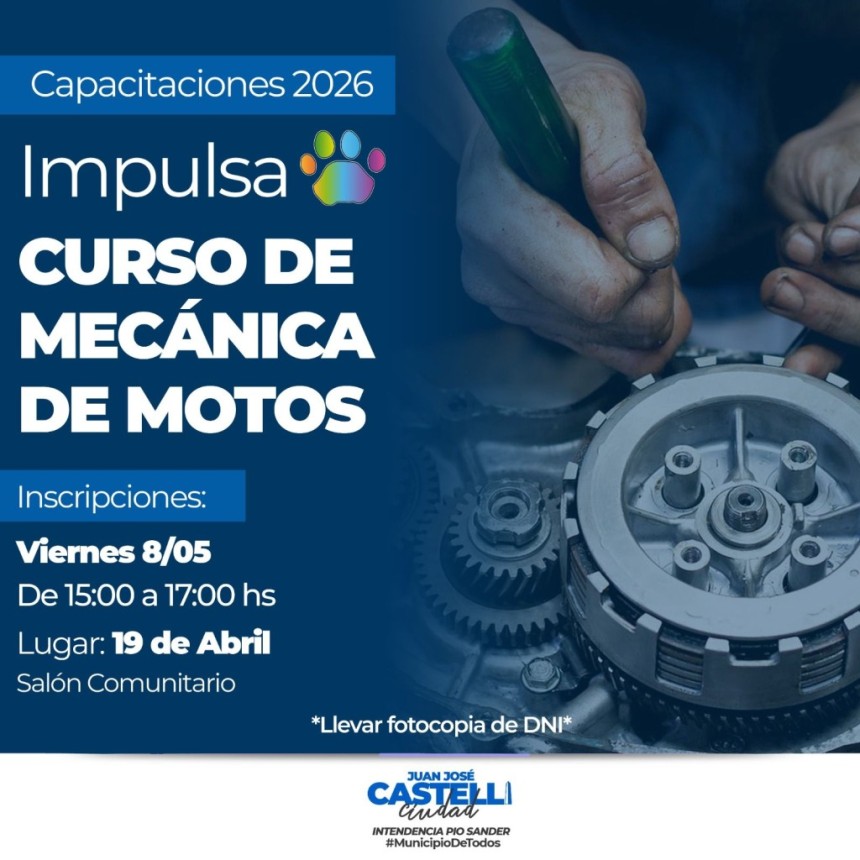 El programa Impulsa Castelli ofrece nuevo curso de mec&aacute;nica de motos