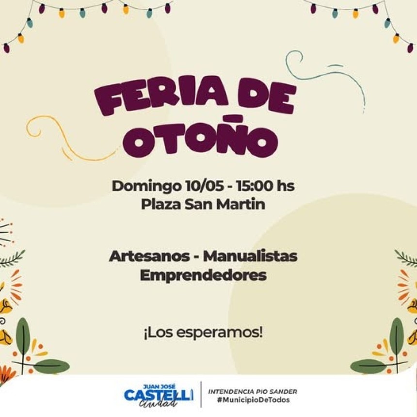 Feria de oto&ntilde;o en la plaza San Mart�n este domingo 10
