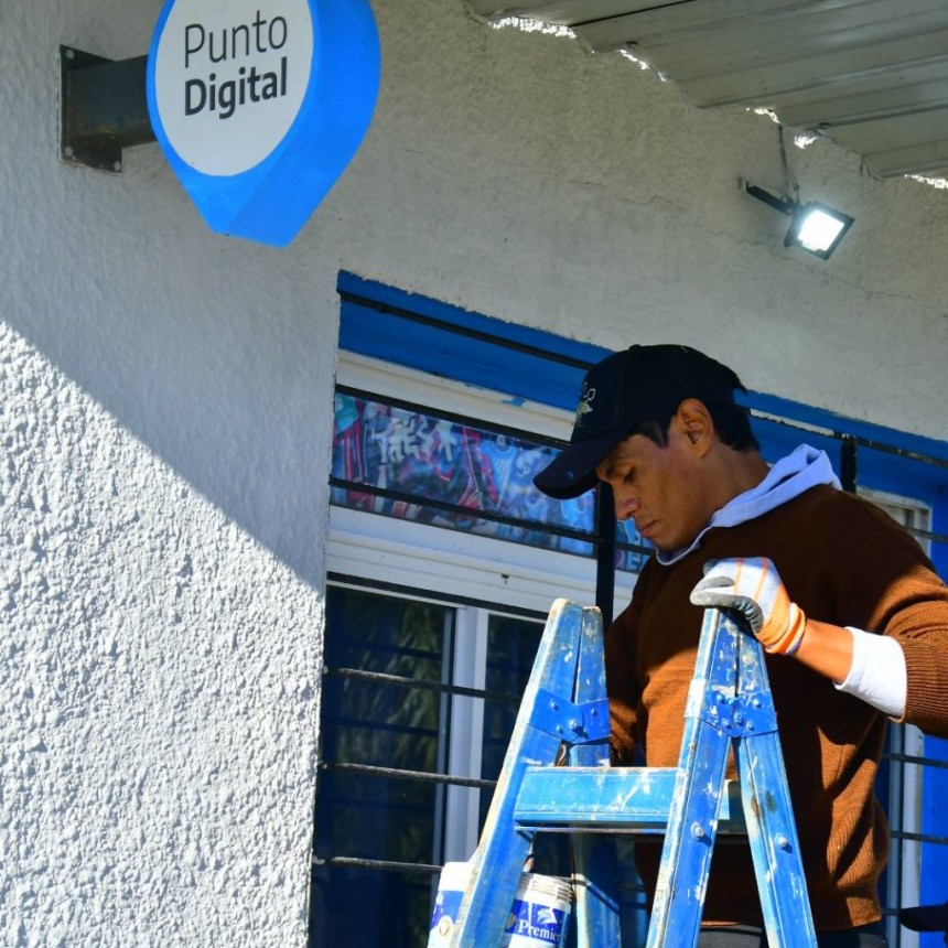 Se concretaron tareas de mantenimiento, refacci&oacute;n y pintura en las oficinas del Punto Digital