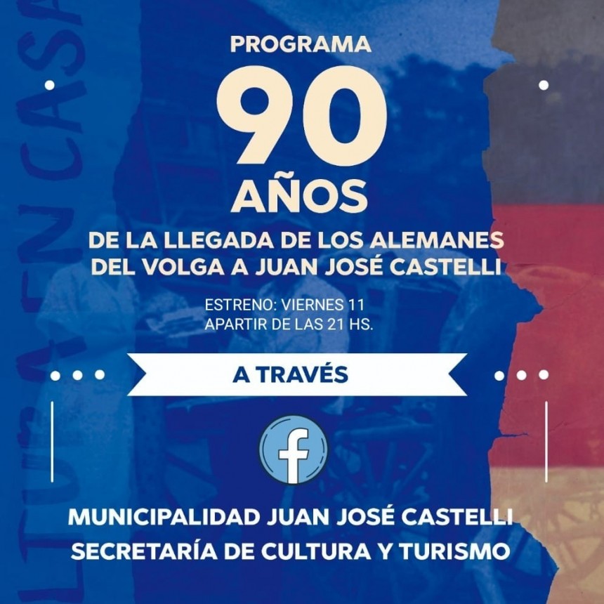 Edici&oacute;n especial de cultura en casa por los 90 a&ntilde;os de la llegada de los alemanes del Volga
