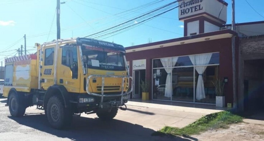 Principio de incendio en una habitaci&oacute;n de un hotel c&eacute;ntrico de Castelli