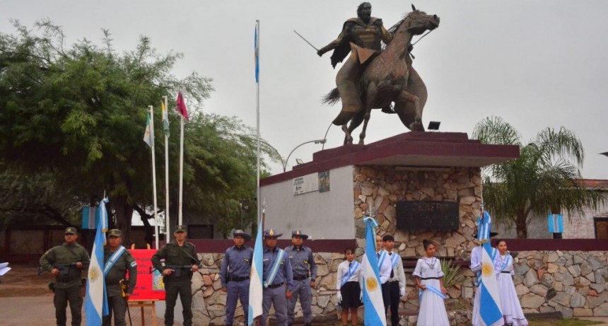 Castelli rindi&oacute; homenaje al General Mart&iacute;n Miguel de G&uuml;emes 
