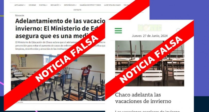 Educaci&oacute;n desmiente el adelanto de vacaciones de invierno