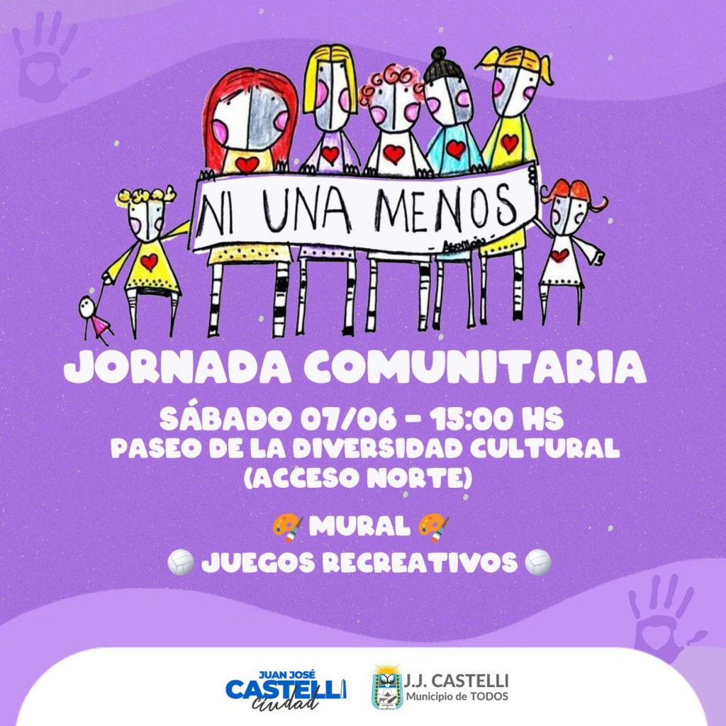 Invitan a la jornada comunitaria por una sociedad libre de violencias