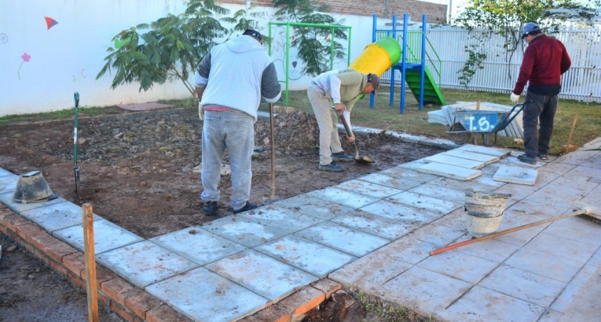 Desde la Municipalidad trabajan en el mejoramiento de espacios destinados a la infancia