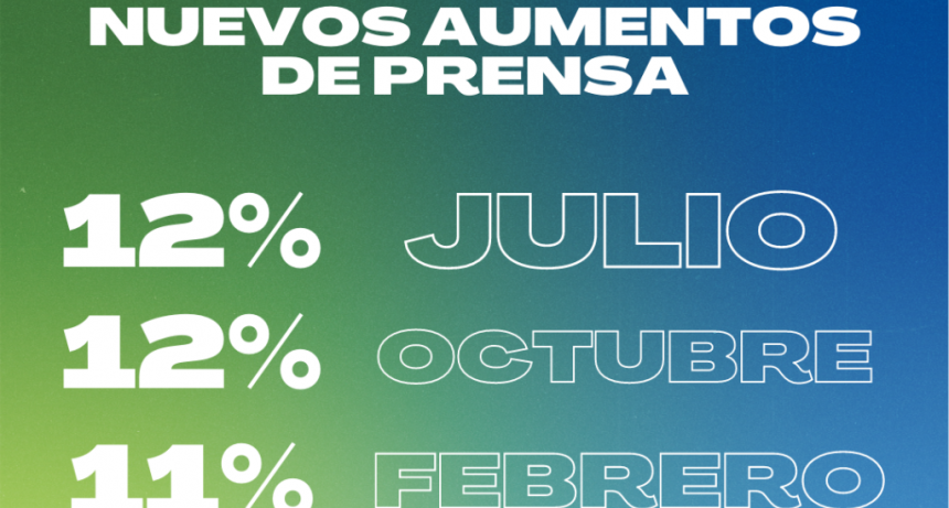 Prensa: se acordó un 35% de aumento para los trabajadores