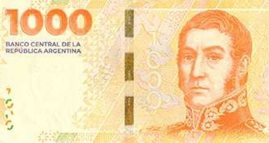 El Banco Central puso en circulaci&oacute;n el nuevo billete de $1.000 con la imagen de San Mart&iacute;n