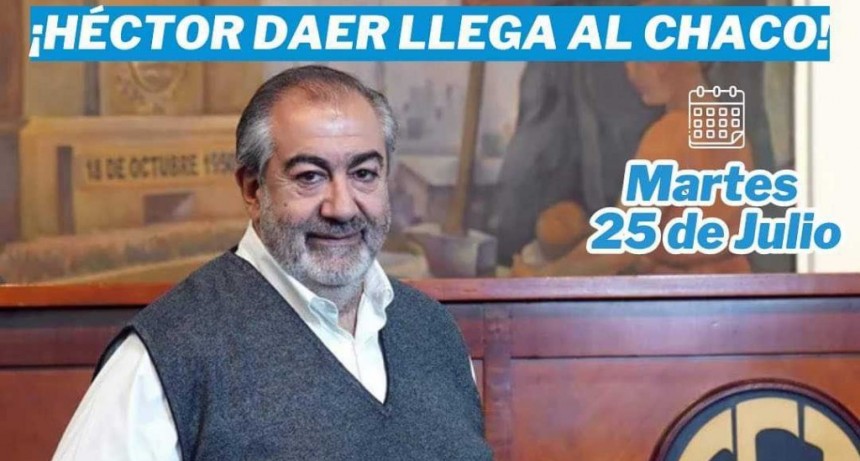 H&eacute;ctor Daer llega a Resistencia