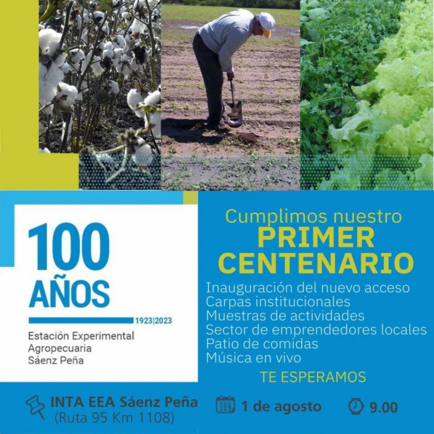 Con m&uacute;ltiples actividades, el INTA S&aacute;enz Pe&ntilde;a festeja su centenario con la comunidad
