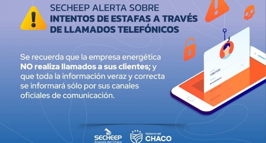 Secheep alerta sobre intentos de estafas telef&oacute;nicas