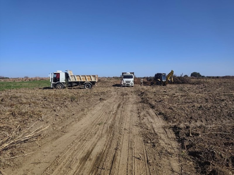 Recuperan el acceso a las lagunas de tratamiento cloacales en Castelli