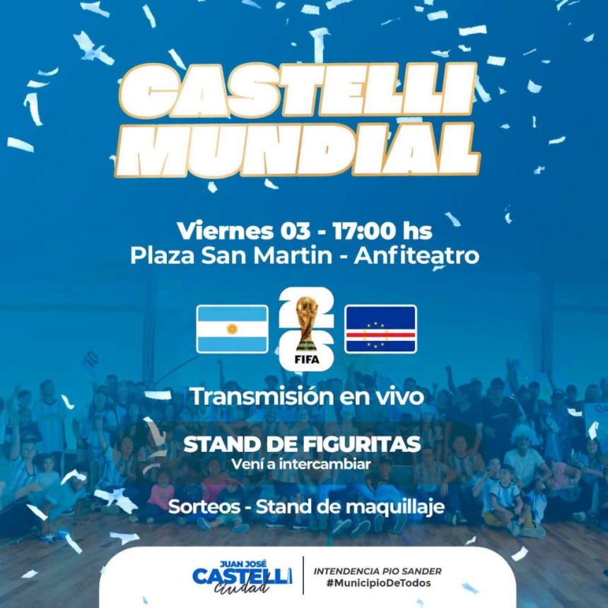 &iexcl;Castelli se viste de Mundial! 