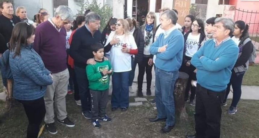 Peppo recorri&oacute; trabajos de infraestructura en Castelli