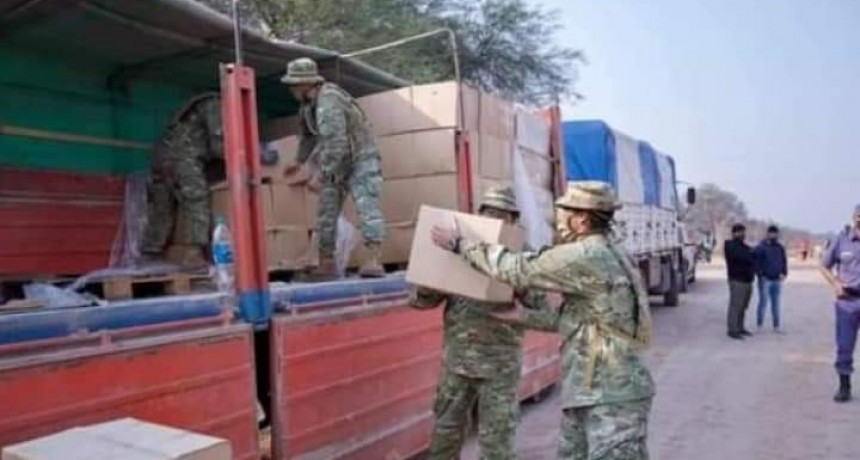 Cronograma de entrega de m&oacute;dulos alimentarios en Zona de Espinillo y Bermejito