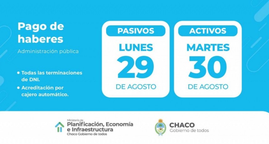 Cronograma de pago de la administraci&oacute;n p&uacute;blica: refrigerio, trabajadores pasivos y activos