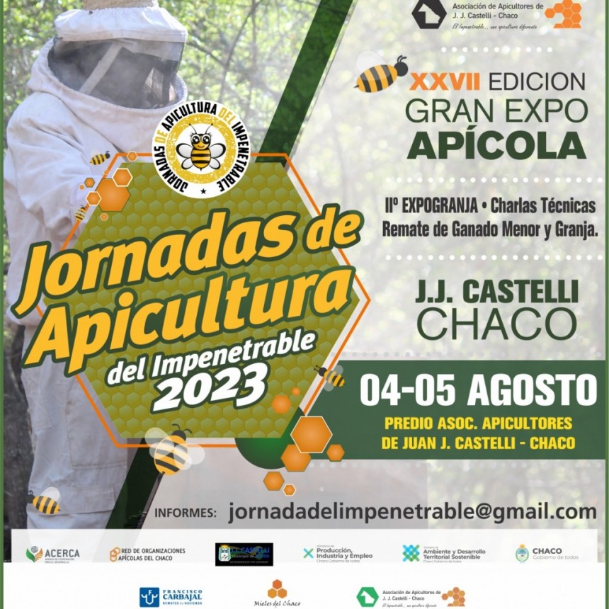 M&aacute;s de 300 productores participar&aacute;n de la XXVII "Jornada de Apicultura del Impenetrable"