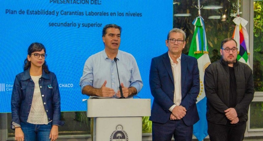Lanzaron el Plan de Estabilidad y Garant&iacute;as Laborales para el nivel secundario