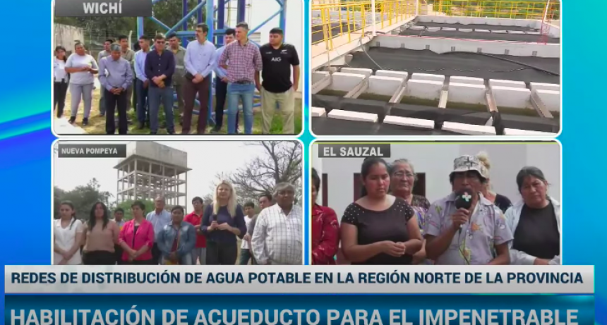Capitanich habilit&oacute; el acueducto Wich&iacute; II: garantiza agua para cuatro localidades y parajes