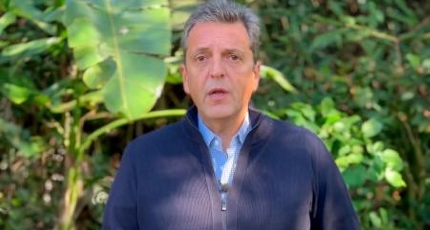 Video de los anuncios de alivio econ&oacute;mico de Sergio Massa