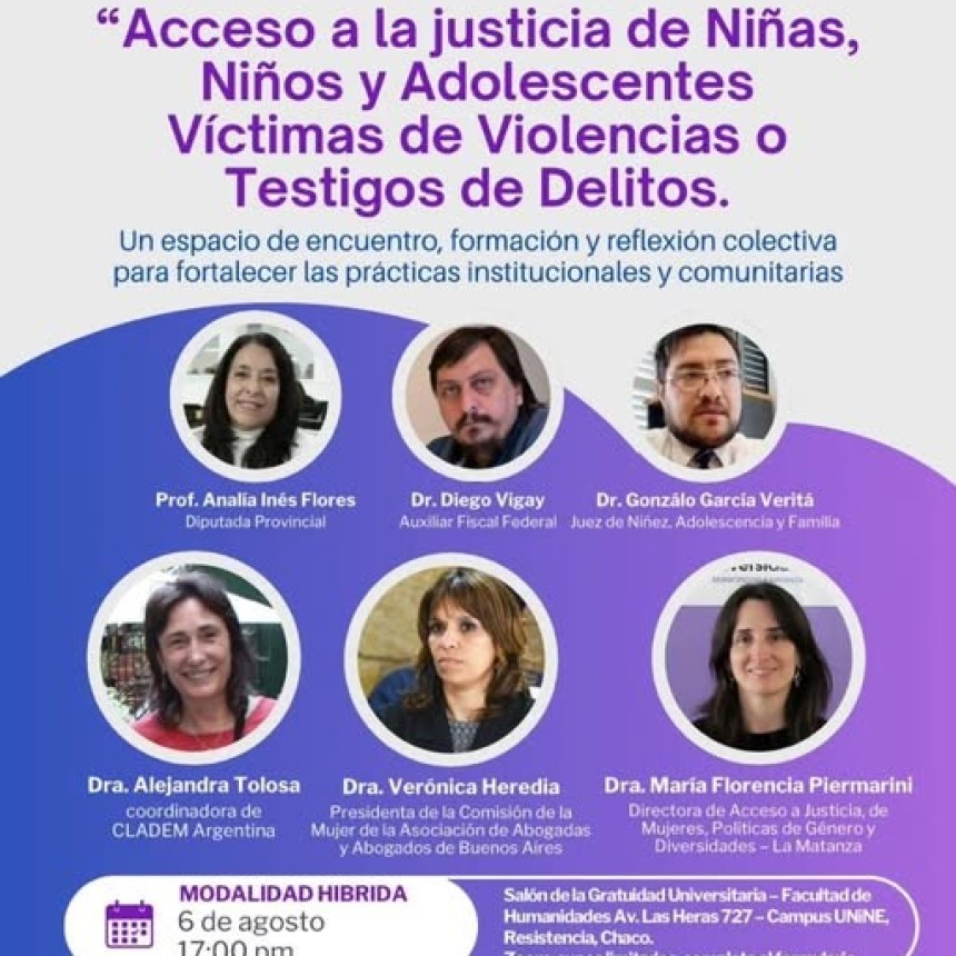 Impulsan una jornada para fortalecer el acceso a la justicia de ni&ntilde;as, ni&ntilde;os y adolescentes v&iacute;ctimas de violencias